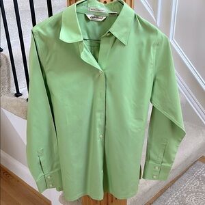 Light Green Button-Up Shirt by Eddie Bauer